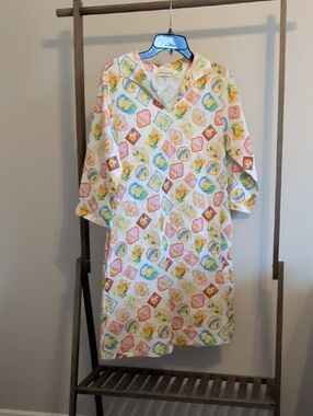 Gorgeous Bright Linen Blend Dress, Made In Italy! 💕👗💙🩷💚💛🧡